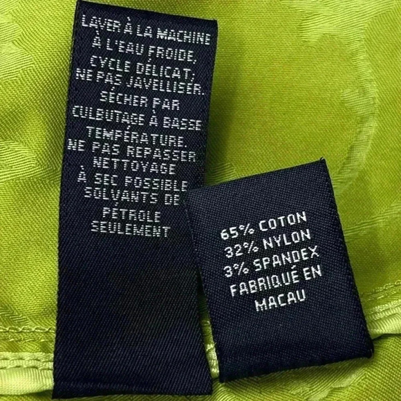 JONES NEW YORK Signature ladies medium lime zippered jacket textured print - Picture 12 of 12